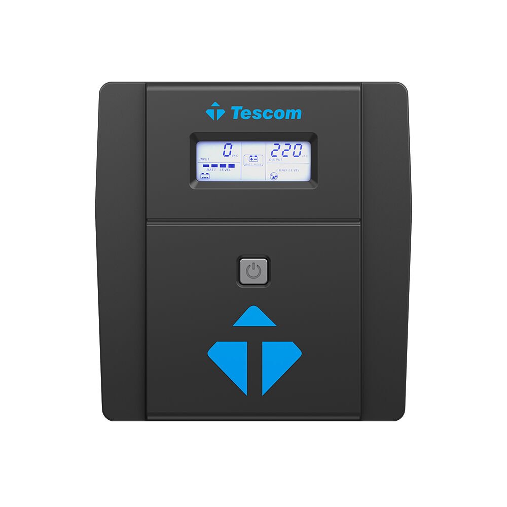 TESCOM LEO 1000VA (2x12V 7AH Akü) Line Interactive 5/10 dk UPS