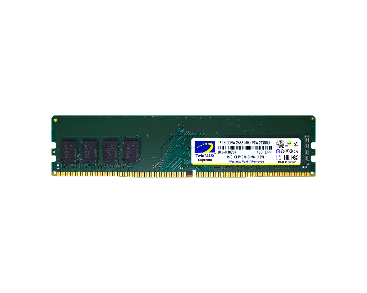 TWINMOS MDD416GB2666DWO 16GB (Tek Parça) DDR4 2666Mhz PC Bellek