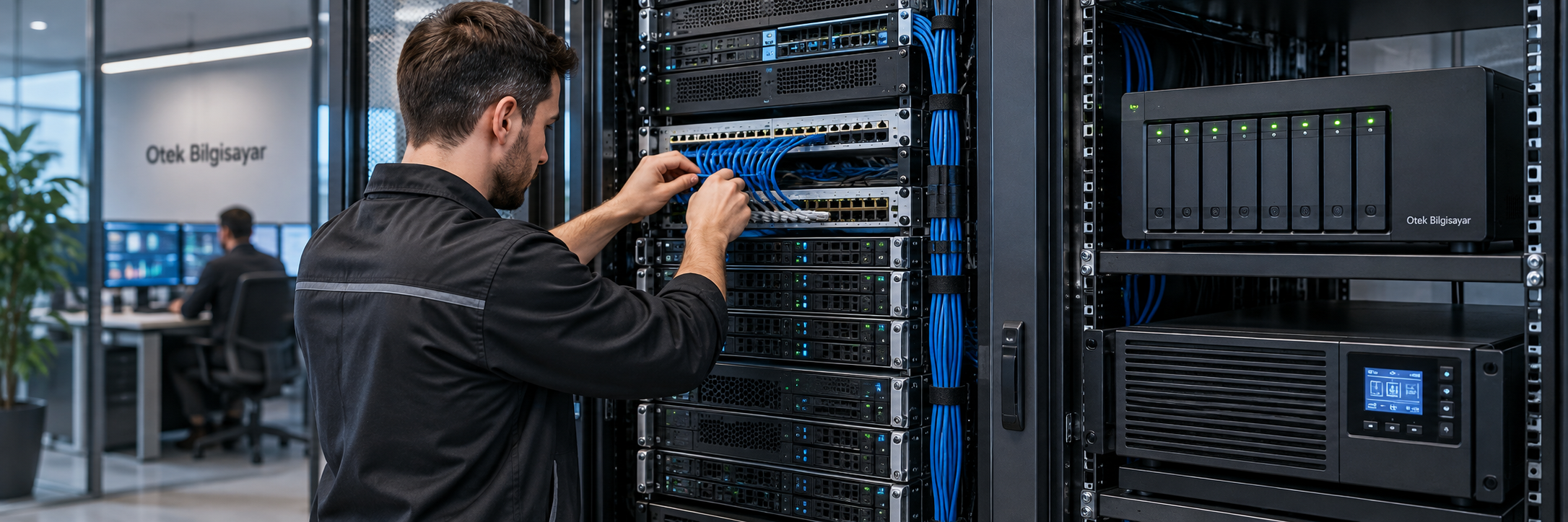 Gaziantep OTEK Bilgisayar kurumsal IT server network rack kabinet switch UPS çözümleri