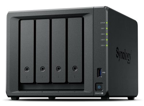SYNOLOGY DiskStation DS425PLUS 2GB 4x3.5'' Disk Yuvalı RAID(1-0-5-6-10) NAS Server