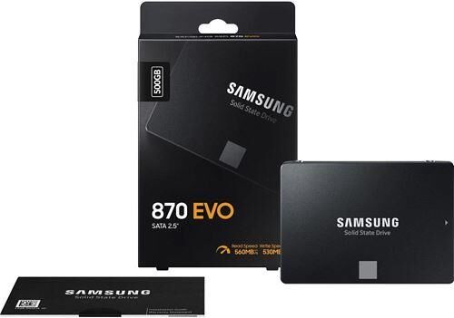 SAMSUNG MZ-77E500BW 870 EVO 2.5'' 500GB (560/530MB/s) SATA (V-NAND) SSD Disk