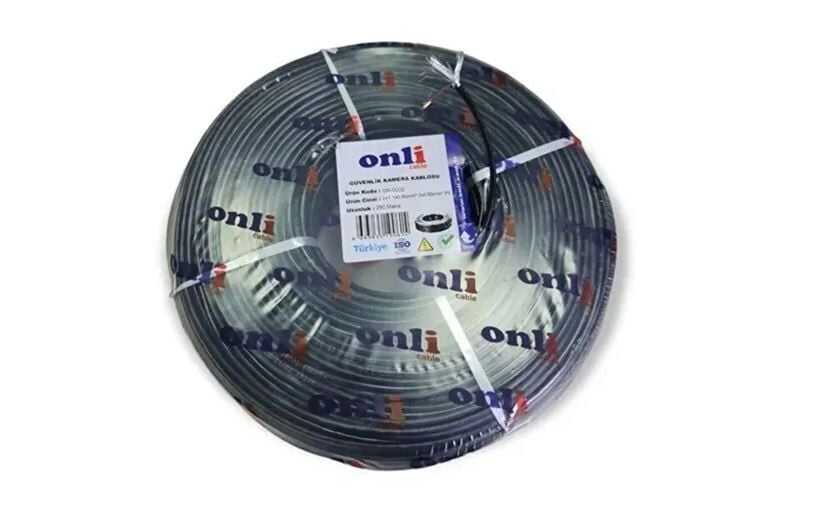 Onli 2X0,50 500m 2+1 PE OUTDOOR CCTV Siyah Kablo