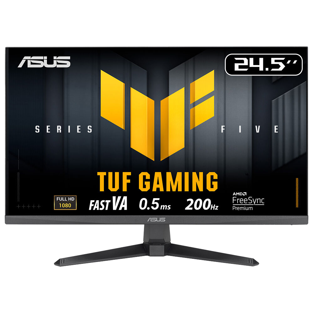 ASUS VG257Q5A TUF GAMING 24.5'' LED 1ms 200Hz 1920x1080 FullHD 2xHDMI DP Multimedya (Vesa) Free Pre ELMB Siyah Monitör