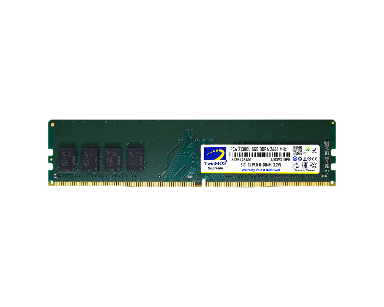 TWINMOS MDD48GB2666D 8GB 2666Mhz DDR4 PC Bellek