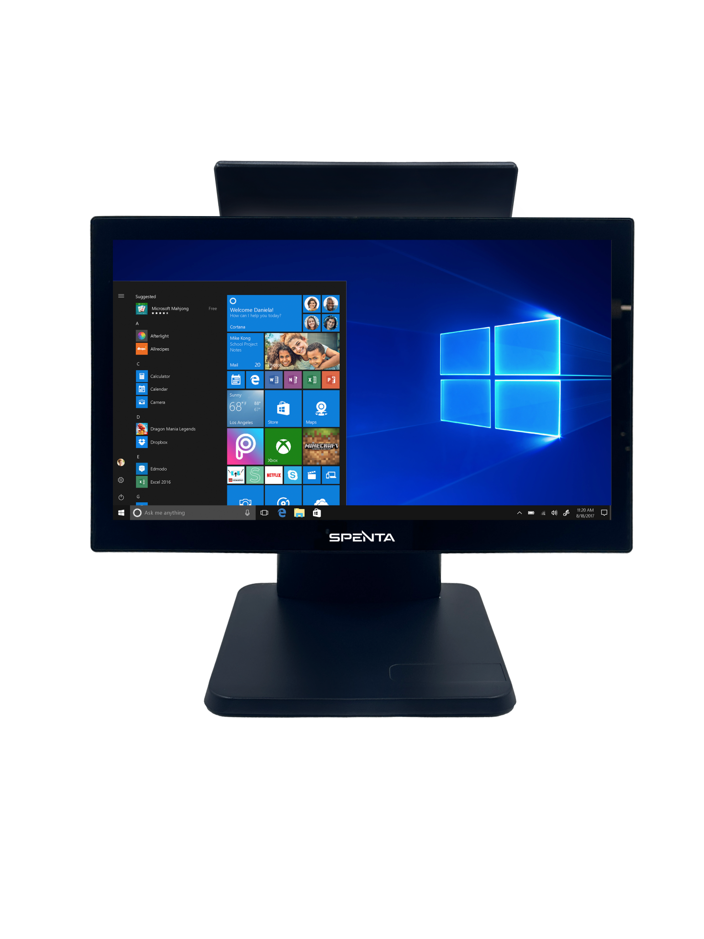 SPENTA SP-156I İ5 4 Nesil 8GB 128GB SSD 15,6'' Multi Dokunmatik +11,6'' Müşteri Gör Ekranı Wifi/Speaker Pos PC