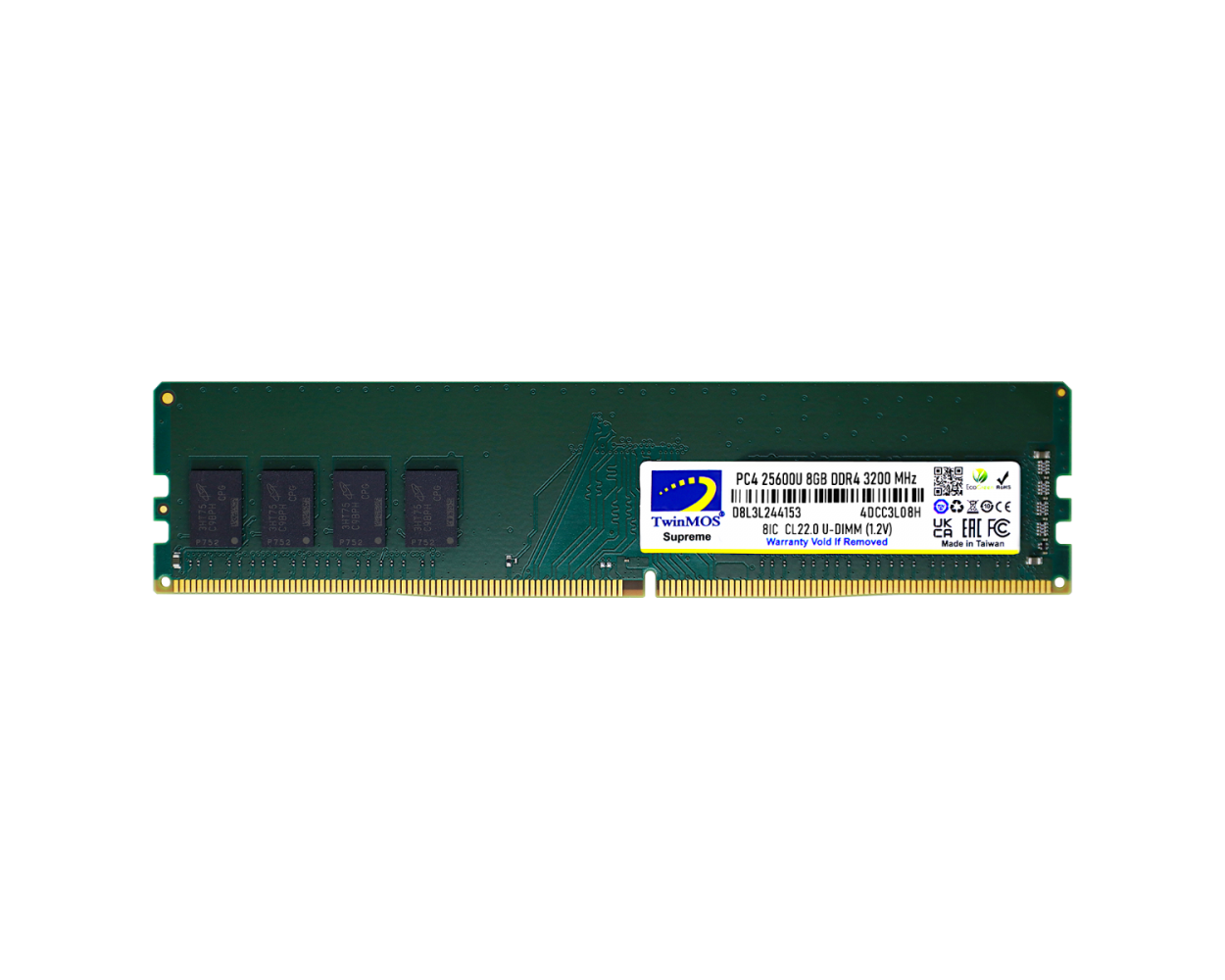 TWINMOS MDD48GB3200D 8GB 3200Mhz DDR4 PC Bellek