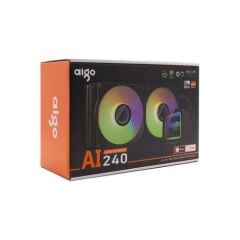 AIGO AI240 LGA1700/AM4/AM5 240 mm ARGB Siyah Sıvı Soğutma