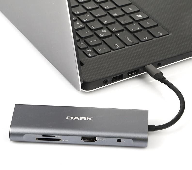 DARK DK-AC-U31X36 USB 3.1 Type-C - USB 3.0+ Ethernet/HDMI/TF SD Çoklayıcı