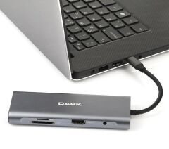 DARK DK-AC-U31X36 USB 3.1 Type-C - USB 3.0+ Ethernet/HDMI/TF SD Çoklayıcı