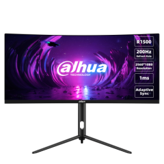 DAHUA Gaming LM30-E330CA 30'' Curved (Kavisli) 1ms 200Hz WFHD 2560x1080 2x HDMI 2x DP Siyah Monitör