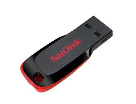 SANDISK SDCZ50-064G-B35 Cruzer Blade 64GB USB 2.0 Siyah-Kırmızı USB Bellek