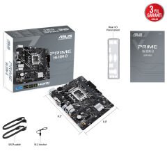 ASUS PRIME H610M-D H610 DDR5 Vga GLan mATX HD DP M2 USB3.2 COM 1700p Anakart