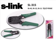S-LINK SL-315 RJ 11+RJ 12+RJ 45 Sıkma Pensesi