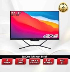 SUNCOM Talisman SCA-52482M21 i5-2400S 8GB 256GB SSD 21.5'' Siyah DOS All in One PC