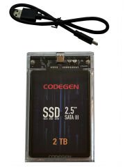 OEM 2TBSSDEXT1 CODEGEN 2.5'' 2TB USB 3.0 Siyah Taşınabilir SSD Harddisk