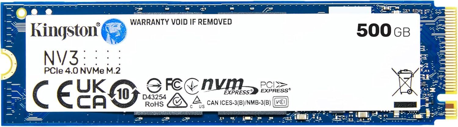 KINGSTON SNV3S/500G NV3 M.2 500GB (5000/3000MB/s) PCIe + NVMe SSD Disk (22x80MM)
