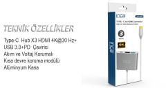 INCA ITPC-04TX Type-c Hub HDMI 4K@30hz USB3.0+PD100W