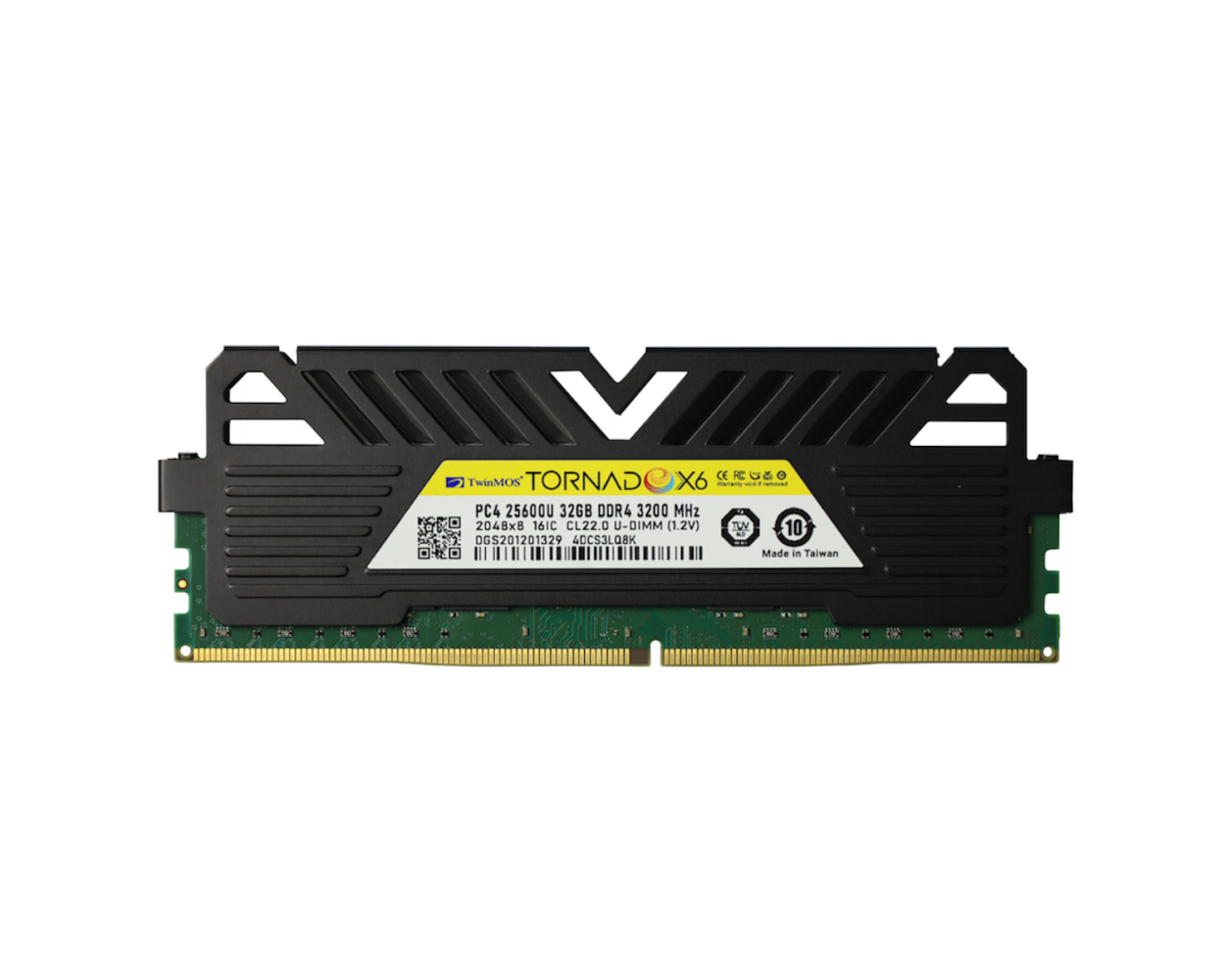 TWINMOS TMMDD432GB3200DKBX6 32GB (Tek Parça) DDR4 3200Mhz TORNADOX6 (SOĞUTUCULU) PC Bellek