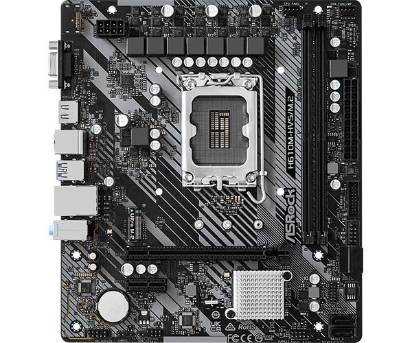ASROCK H610M-HVS/M2 H610 DDR4 Vga GLan mATX HDMI USB3 M2 1700p Anakart