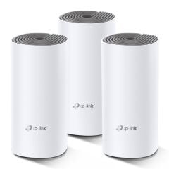 TP-LINK Deco E4(3-pack) 2 Port 10/100Mbps AC1200 2 Anten Masaüstü Tüm Ev Mesh Wi-Fi Sistemi
