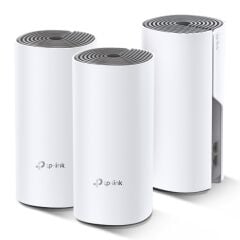 TP-LINK Deco E4(3-pack) 2 Port 10/100Mbps AC1200 2 Anten Masaüstü Tüm Ev Mesh Wi-Fi Sistemi