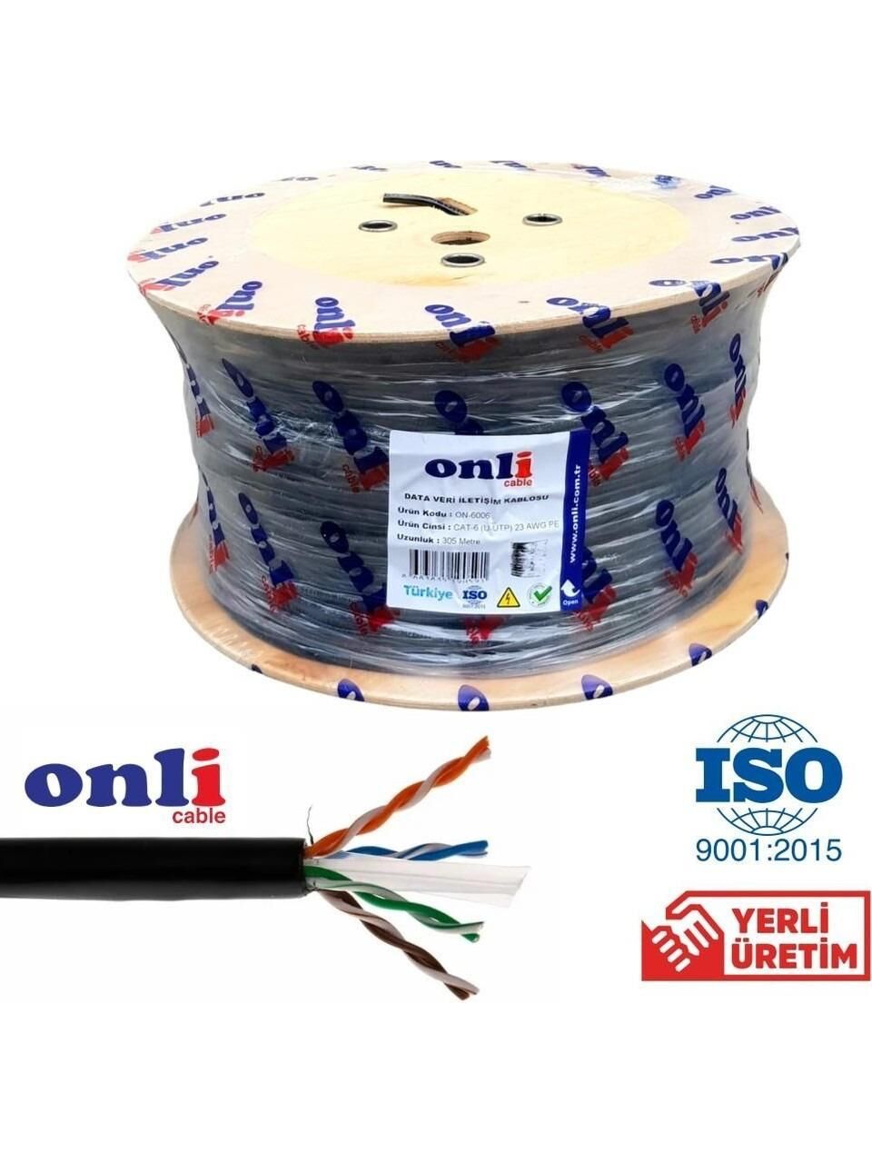 ONLİ CAT6 U/UTP 305 Metre 23awg Network Kablosu (Outdoor)