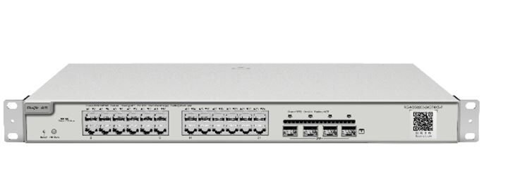 RUIJIE-REYEE RG-NBS3200-24GT4XS-P-V2 24 Port Gbit 24 Port PoE+ 370W 4xSFP Uplink Rackmount Yönetilebilir (L2) Switch