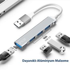 INCA IUSB-4TUX 4 Port 3xUSB 2.0+1xUSB 3.0 USB Çoklayıcı