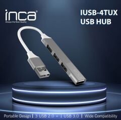 INCA IUSB-4TUX 4 Port 3xUSB 2.0+1xUSB 3.0 USB Çoklayıcı