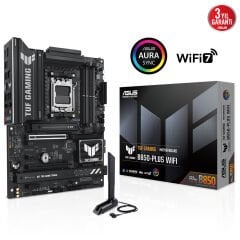 ASUS TUF GAMING B850-PLUS WIFI B850 DDR5 (Vga Yok) GLan 2.5G ATX HD DP TYP-C WIFI BT RGB M2 AM5 AMD Anakart
