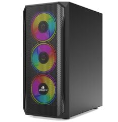 GAMEBOOSTER GB-T005MB Powersız Siyah Mesh Panel Mid Tower ATX Kasa
