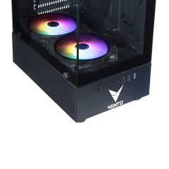 VENTO VG2803F 650W Siyah Temper Camlı Mid Tower ATX Kasa