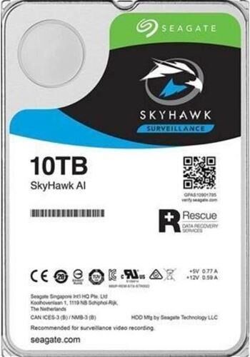 SEAGATE ST10000VE0008 SKYHAWK 3.5'' 10TB 7200rpm 256mb SATA 7/24 Harddisk