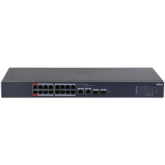 DAHUA DH-CS4218-16ET-135 18 Port Mbit 16 Port PoE+ 154W 2xCombo Uplink Cloud Managed Smart Switch