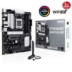 ASUS PRIME B650-PLUS WIFI B650 DDR5 (Vga Yok) GLan 2.5G ATX HD DP WIFI6 BT RGB M2 AM5 AMD Anakart