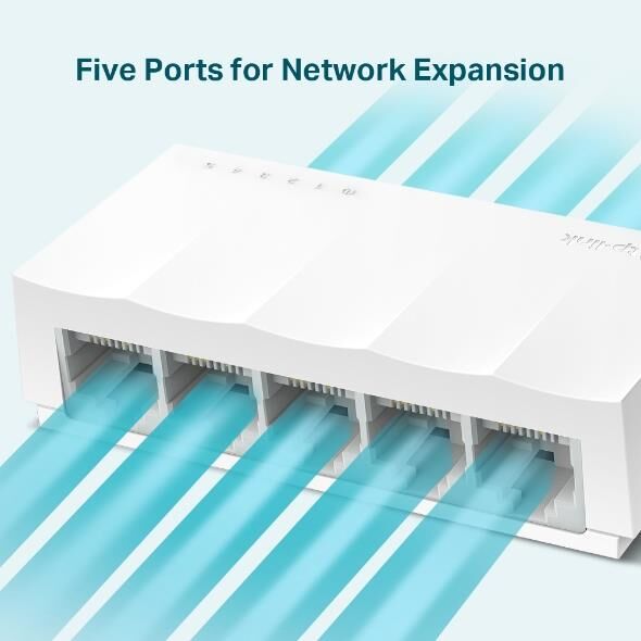 TP-LINK LS1005 5 port Mbit Desktop Yönetilemez Plastik Kasa Switch