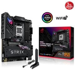ASUS ROG STRIX B850-E GAMING WIFI B850 DDR5 (Vga Yok) GLan 5GB ATX HD DP TYP-C OPTİK M2 RGB AM5 AMD Anakart