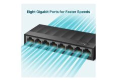 TP-LINK LS1008 8 port Mbit Desktop Yönetilemez Plastik Kasa Switch