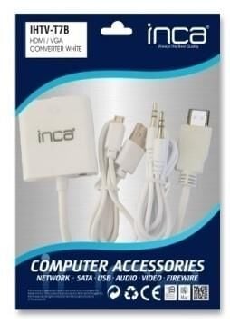 INCA IHTV-7TB HDMI to VGA + AUDIO Beyaz