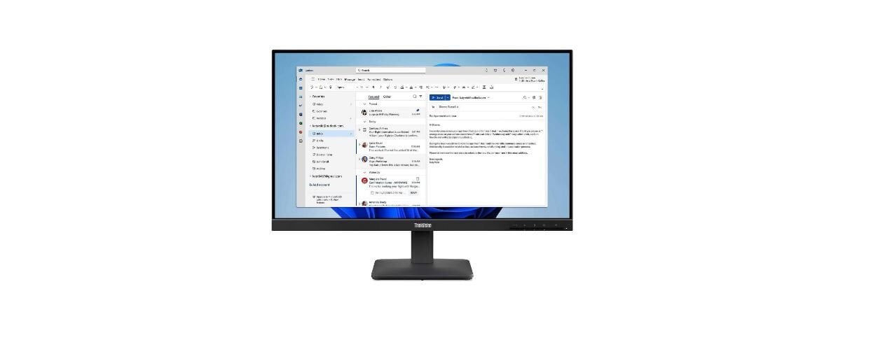 LENOVO 64B5KAT1TK ThinkVision S24-4E 23.8'' LED 4ms 100Hz 1920x1080 FullHD VGA HDMI Vesa Siyah Monitör