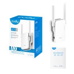 CUDY RE1800 1xGbit port AX1800 2 Anten Wi-Fi Mesh Menzil Genişletici