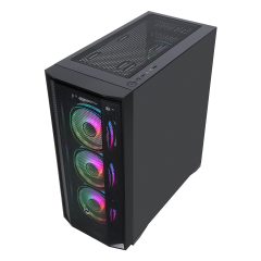 FRISBY CX-500 750W 80+ Bronze Siyah Mesh ARGB Ring Fanlı Mid Tower ATX Kasa