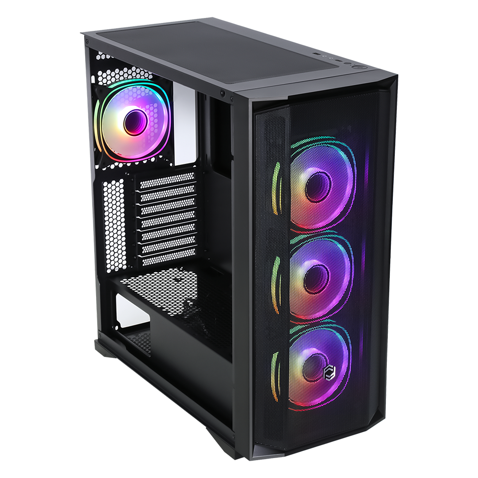 FRISBY CX-500 750W 80+ Bronze Siyah Mesh ARGB Ring Fanlı Mid Tower ATX Kasa