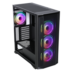 FRISBY CX-500 750W 80+ Bronze Siyah Mesh ARGB Ring Fanlı Mid Tower ATX Kasa