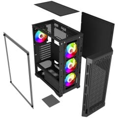 POWER BOOST JBST-PBPS7840B 600W Siyah Mid Tower ATX Kasa