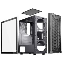 POWER BOOST JBST-GBF3101B Powersız Siyah Mid Tower ATX Kasa