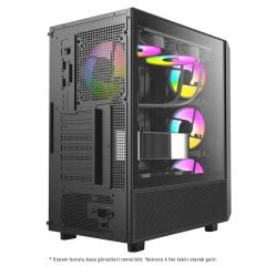 POWER BOOST JBST-PBP3602BB 850W 80+ Bronze Siyah Mid Tower ATX Kasa