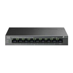 TP-LINK LS109P 9 Port Mbit 8 Port PoE+ 63W 1xMbit Uplink Desktop Yönetilemez Çelik Kasa Switch