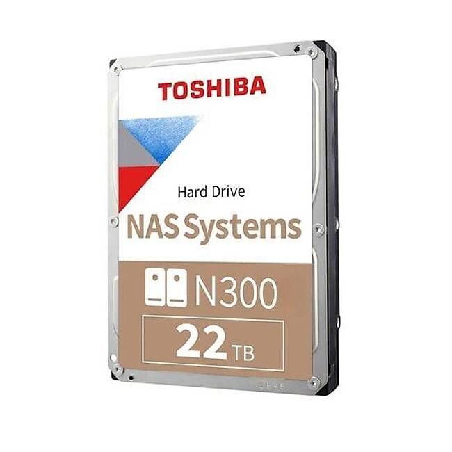TOSHIBA HDWG62CUSZVA N300 3.5'' 22TB 7200rpm 512MB Sata 7/24 NAS Harddisk