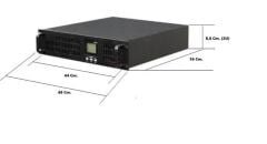 DOTVOLT RT SERİSİ Online 3 KVA 1/1 Faz ( 6X9AH ) UPS